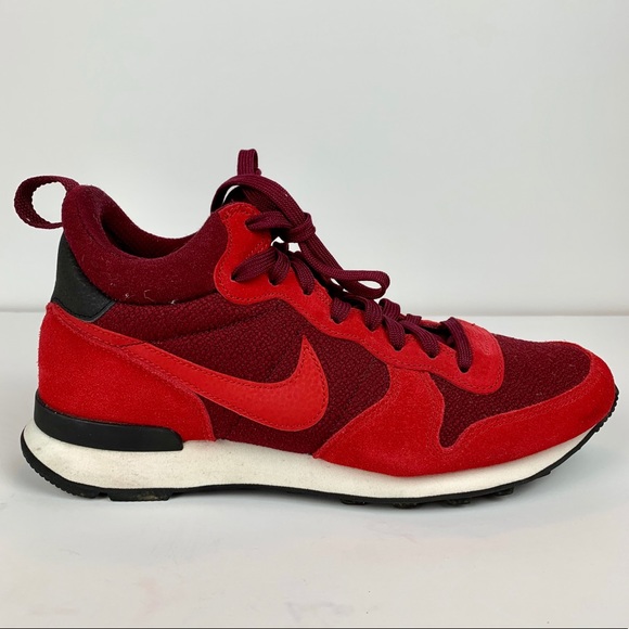 red nike internationalist womens